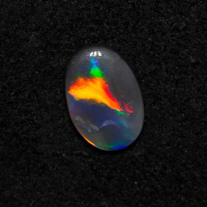 0.26 ct black opal 6.5x4.4x1.3mm