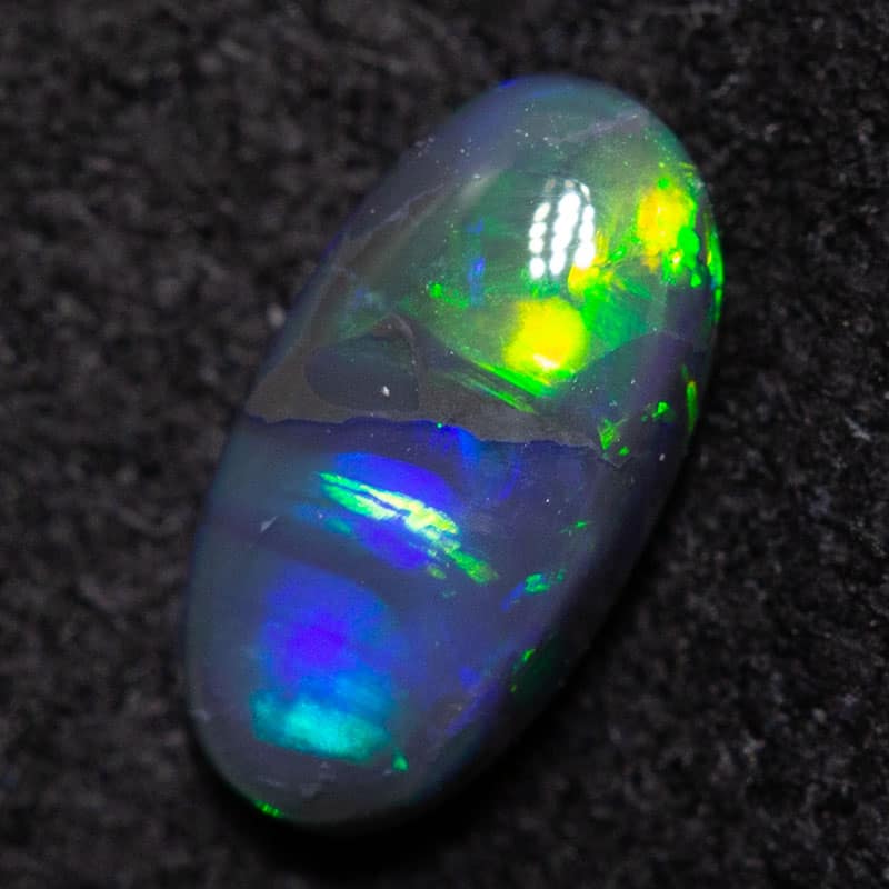 0.30 ct black opal 6.5x3.4x2mm
