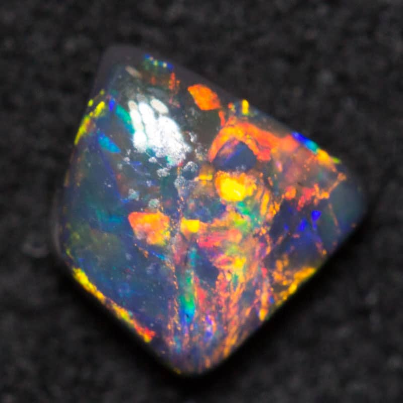 0.37 ct black opal 5.5x4.8x2.2mm