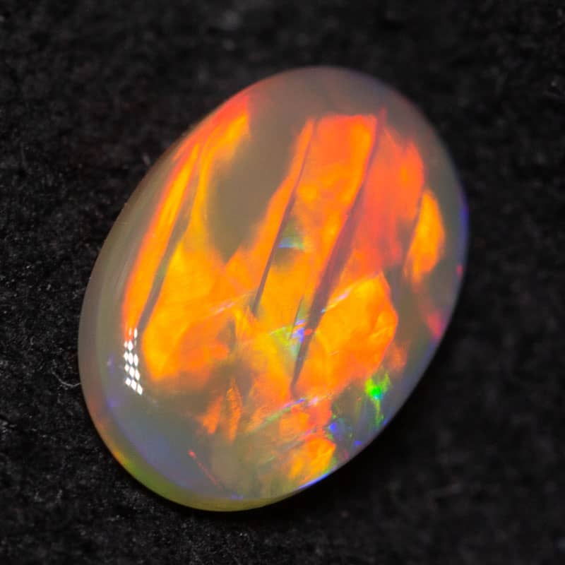0.38 ct black opal 7x4.8x2mm
