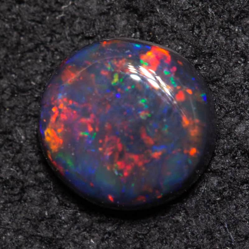 0.41 ct black opal 5x5x2mm