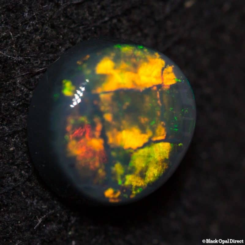 0.43 ct black opal 5x4.5x2mm