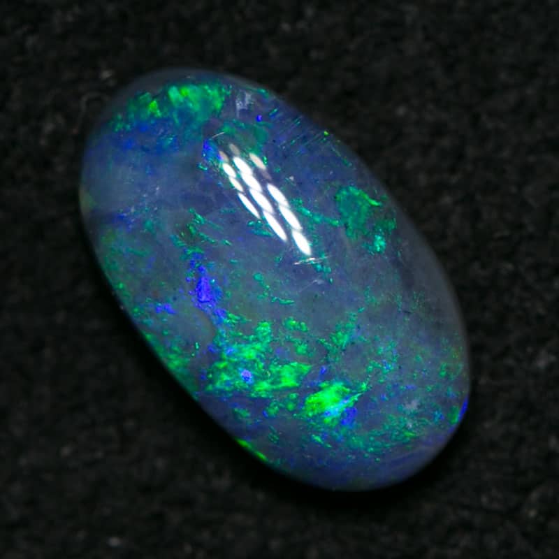 0.56 ct black opal 7.5x4x2mm