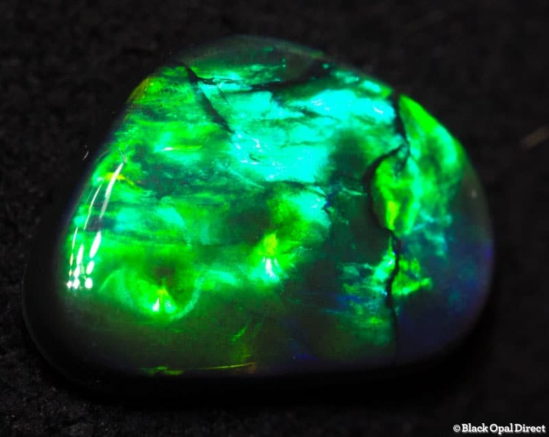 0.70 ct black opal baroque 8.5x6x2mm