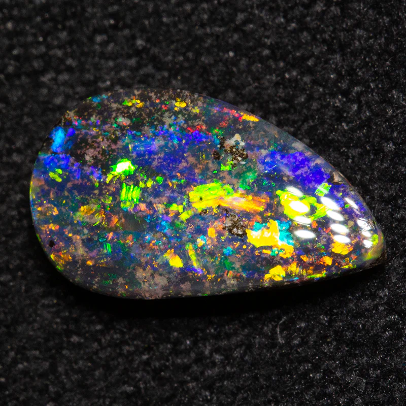 0.75 ct boulder opal 9.2x5.2x2.4mm