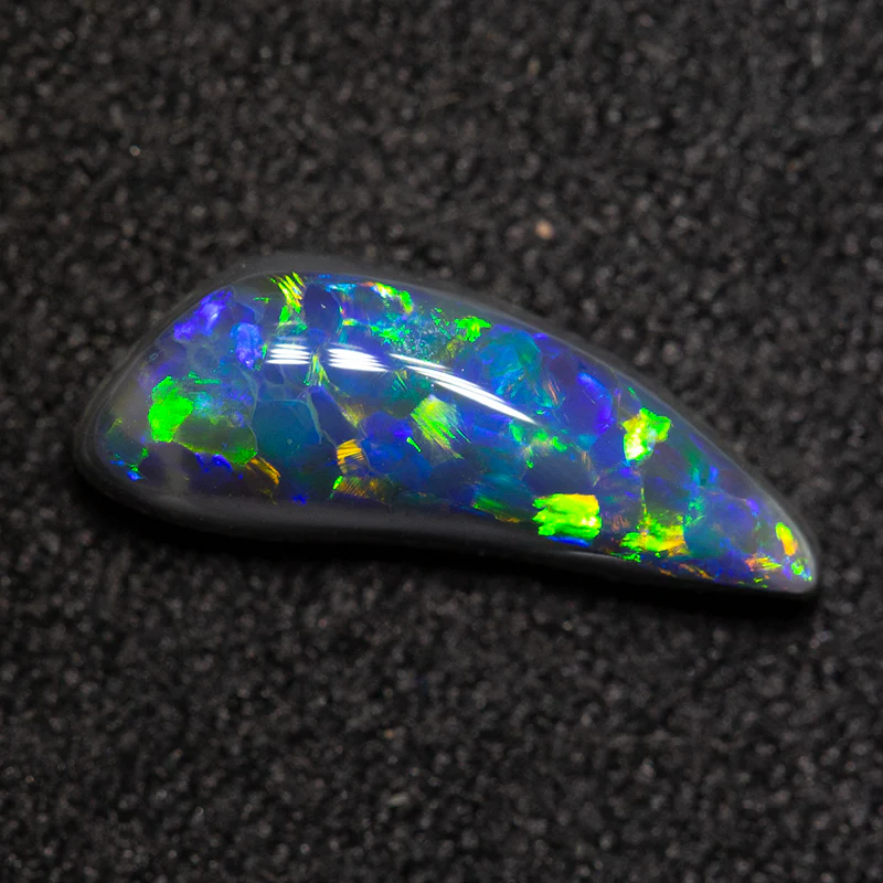 0.80 ct black opal 11.5x4.4x3mm
