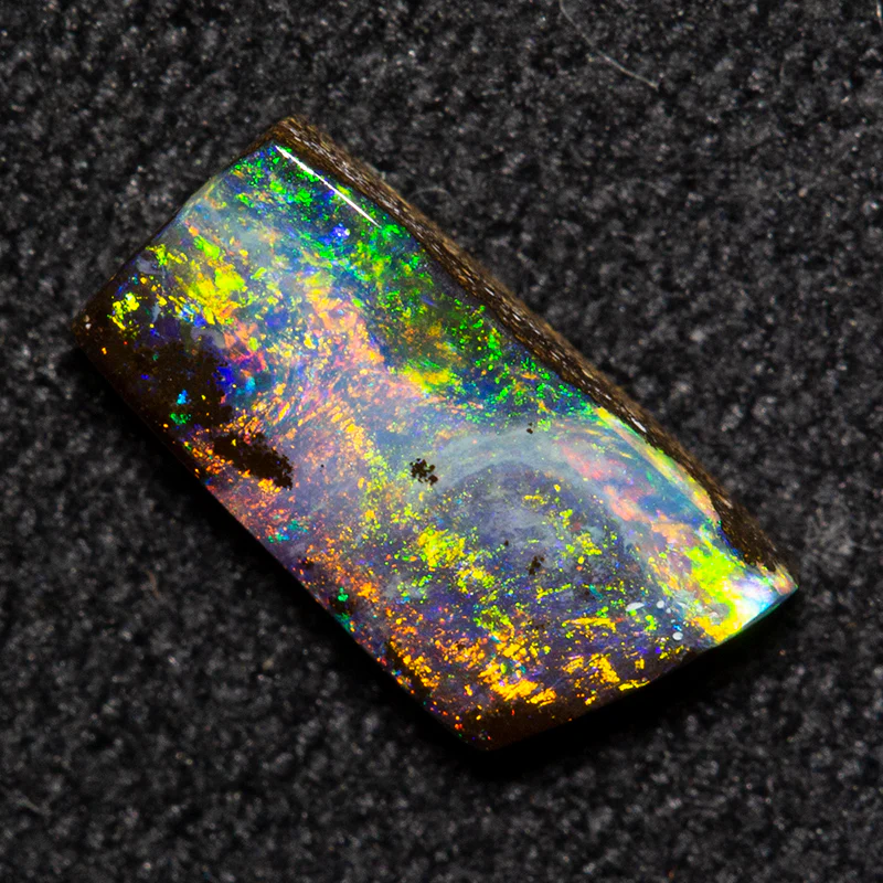 0.85 ct boulder opal 8.2x5.2x2.3mm