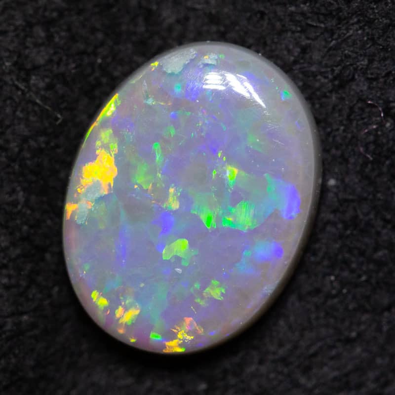 0.88 ct dark opal 8.2x6.4x2.4mm