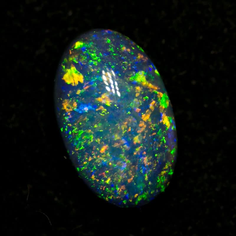 0.93 ct black opal 8x5x3mm