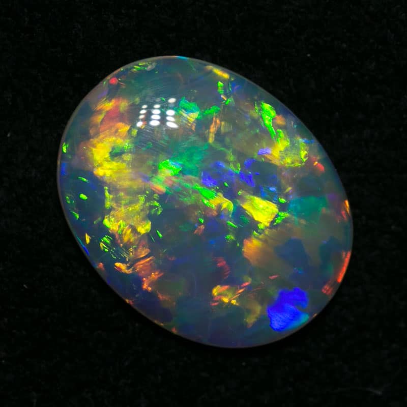 0.99 ct gem crystal opal 9.8x7.8x2mm
