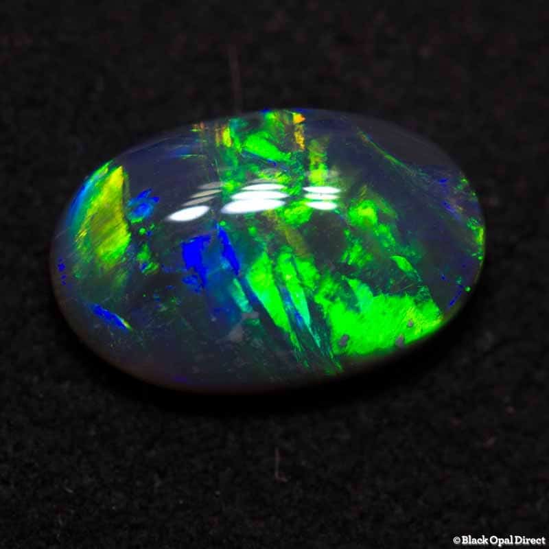 1.08 ct gem black opal 9x6x3mm