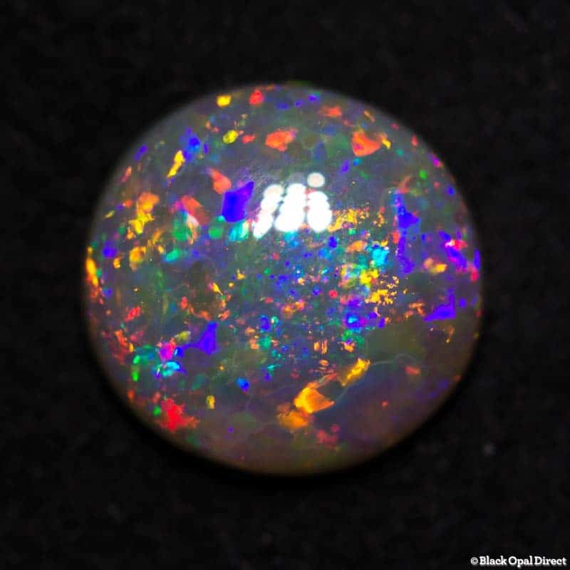 1.12 ct semi black opal 8x7.5x2.5mm