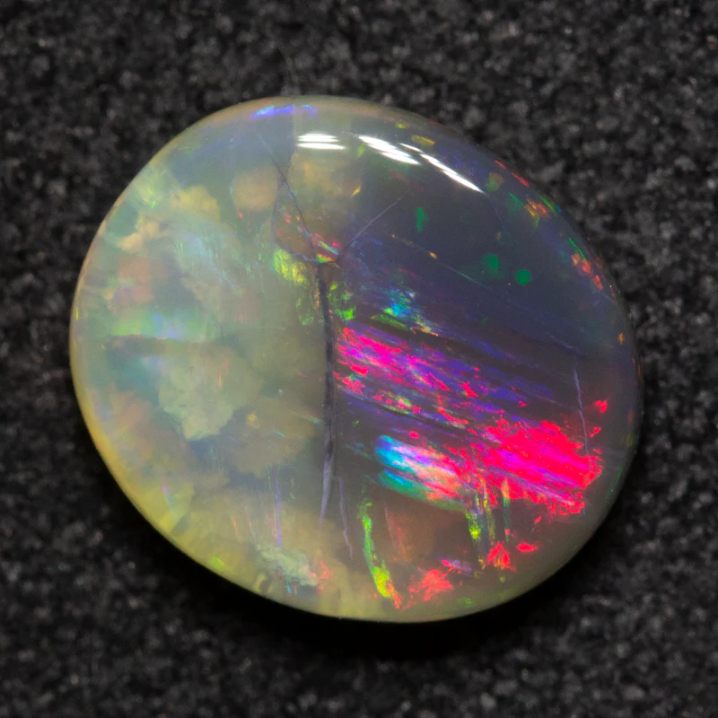1.19 ct black crystal opal 8.2x7.1x3.2mm