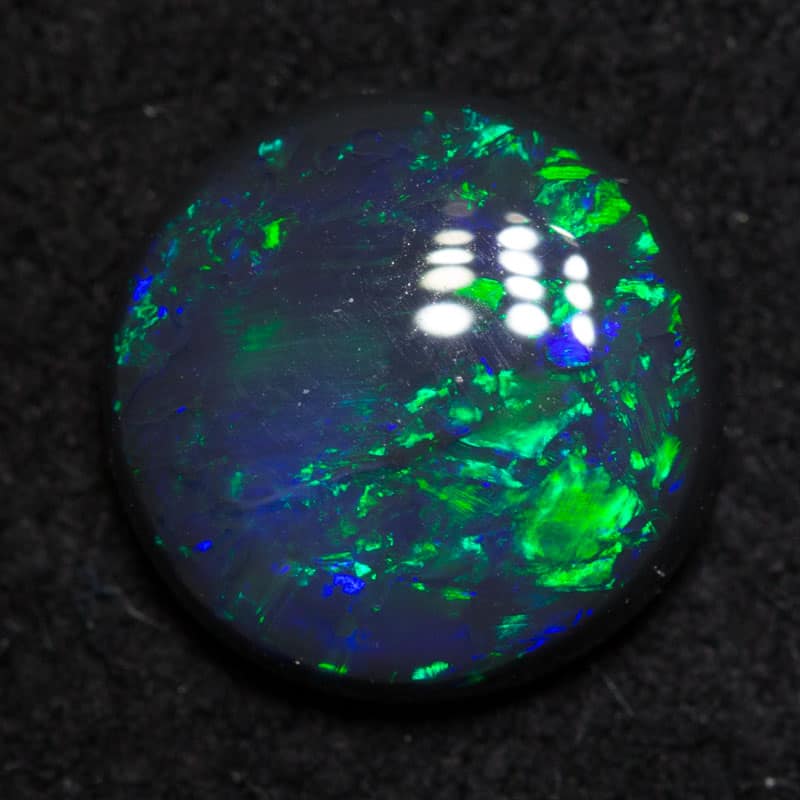 1.22 ct black opal 8x8x3mm