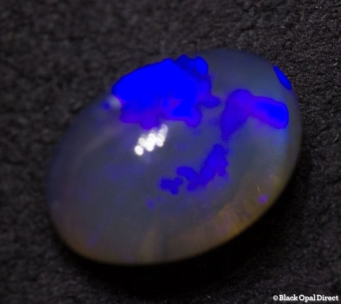 1.25 ct black crystal opal 8x6x4mm