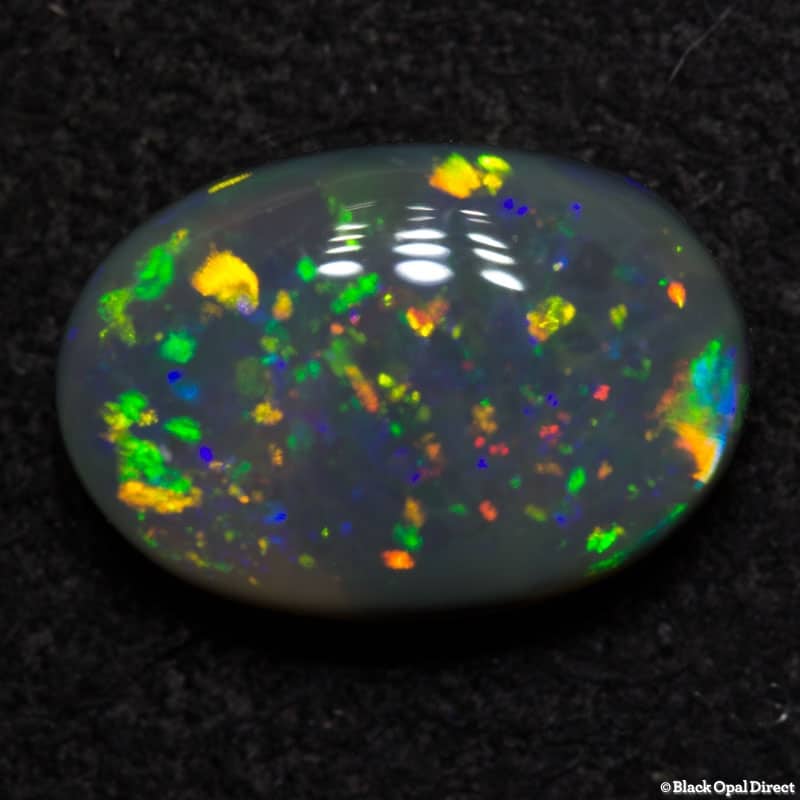 1.26 ct semi black opal 9x6x3mm