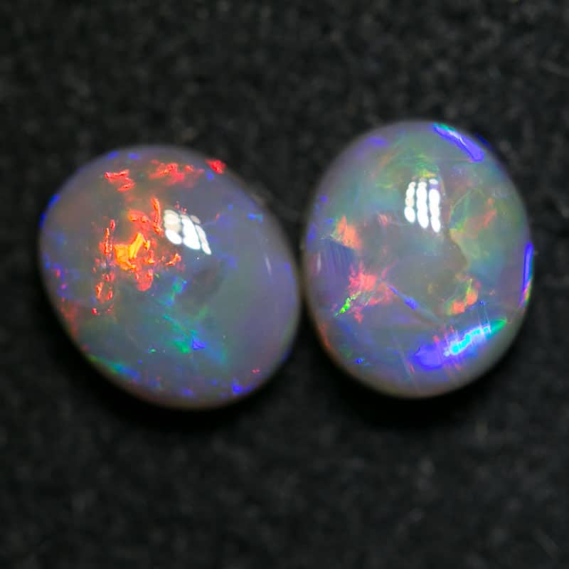 1.33 ct dark opal pair 6x5x3mm