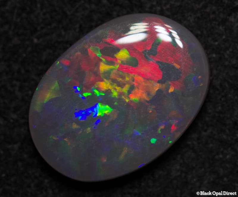 1.35 ct black opal 11x8x2mm