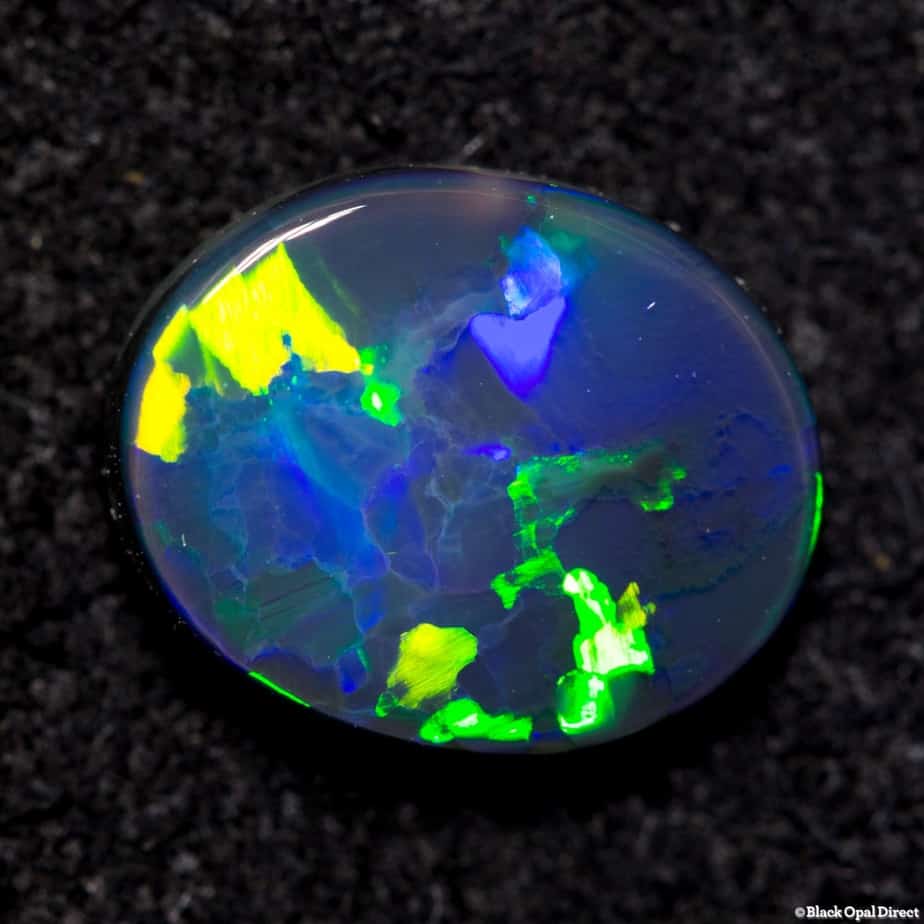 1.37 ct black opal 9x7.5x3mm