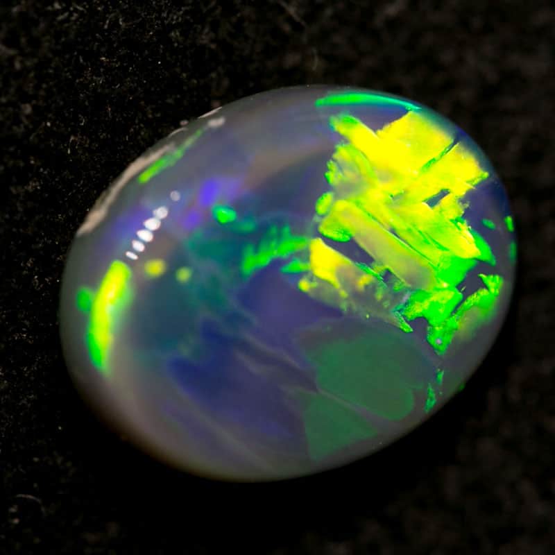 1.38 ct black opal 9x7x3mm