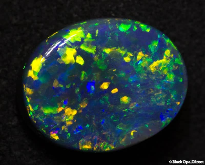 1.77 ct black opal 10x7.5x3.5mm