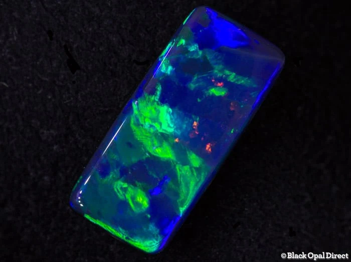 1.78 ct rectangle black opal 13x6x3mm