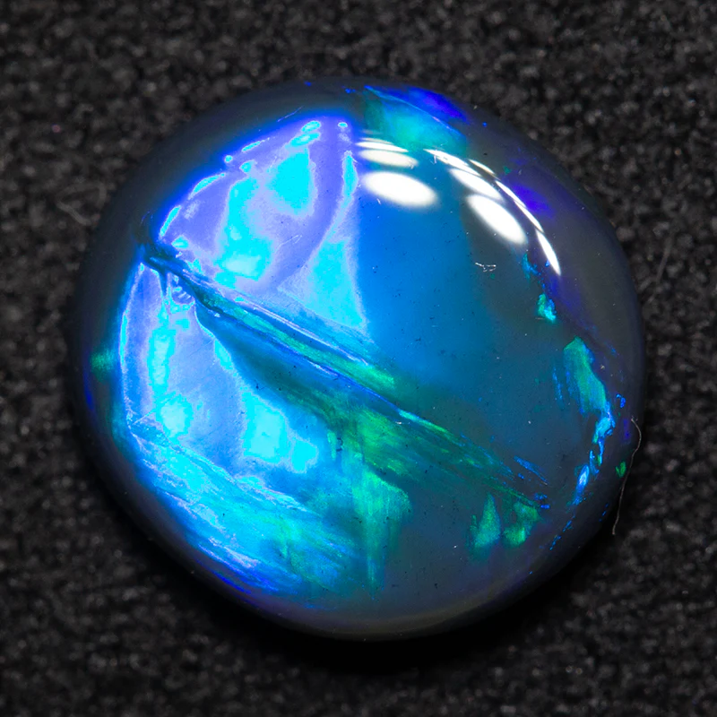 1.80 ct black opal 10x9.4x2.8mm