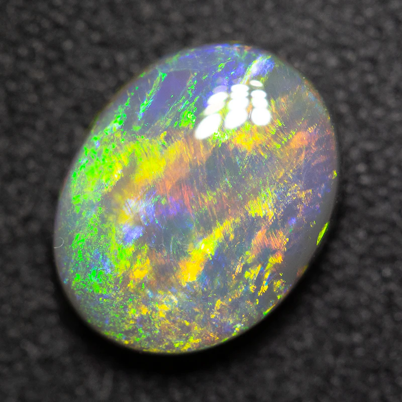 1.86 ct gem black opal 9.7x7.7x3.6mm - Image 2