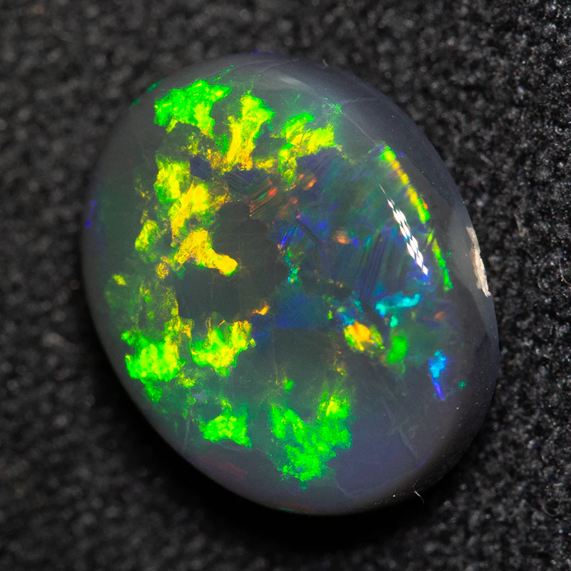 1.99 ct black opal 9.5x7.5x4mm