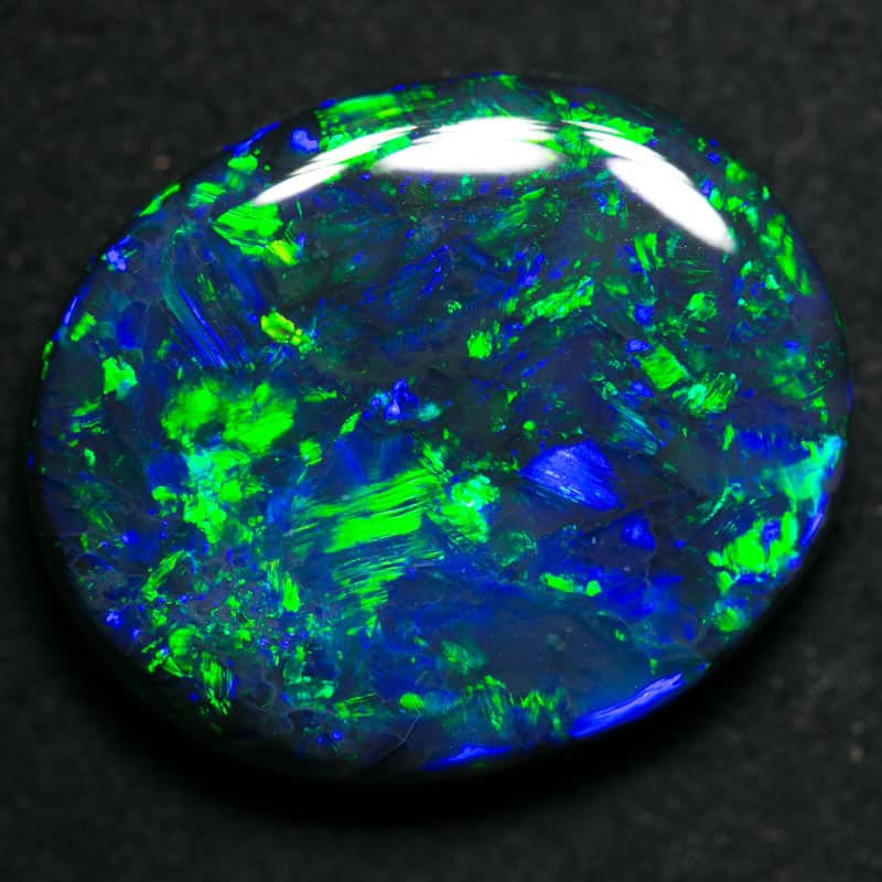 11.14 ct gem black opal 15.5x8.5x5mm