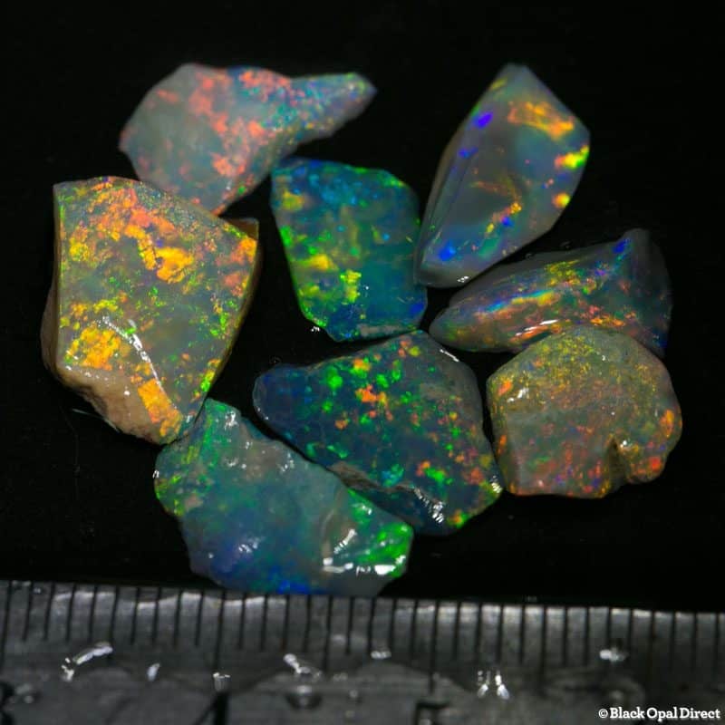 12 ct rough inlay opal 7 pieces