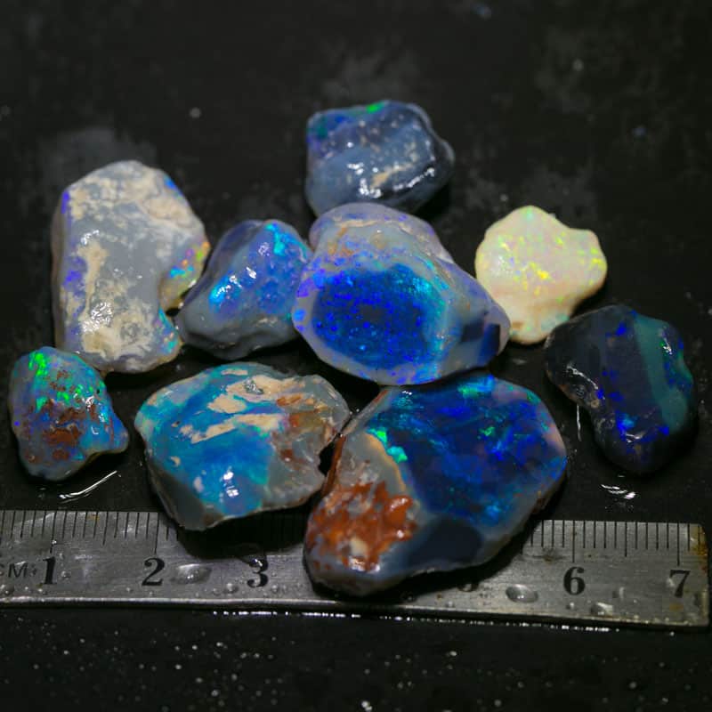120 ct rough opal parcel 9 pieces