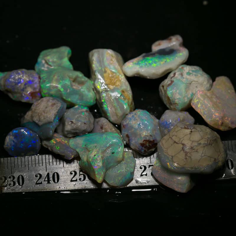 124 ct rough opal parcel 18 pieces