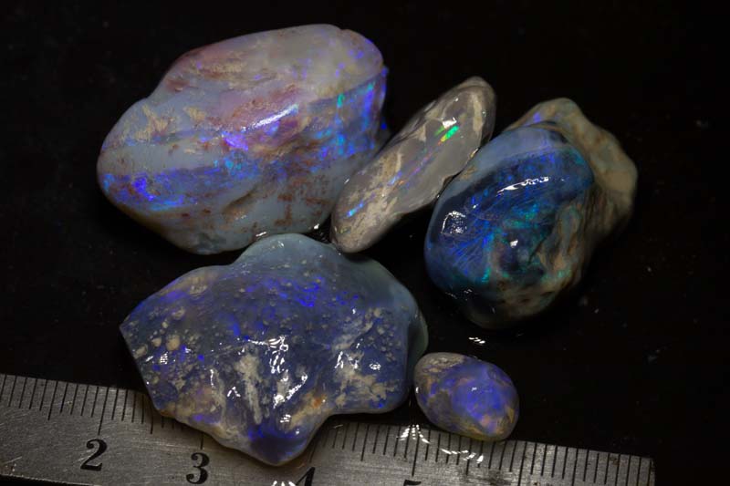 136 ct rough opal parcel 5pc