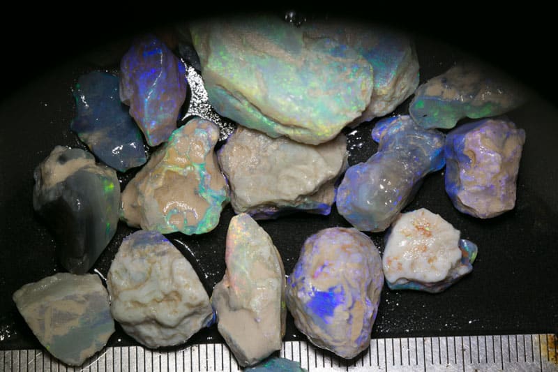 138 ct rough opal parcel 18 pieces