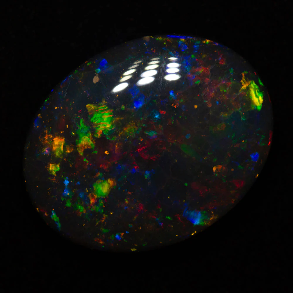 15.83 ct gem black opal 22.2x17.5x6.3mm - Image 3