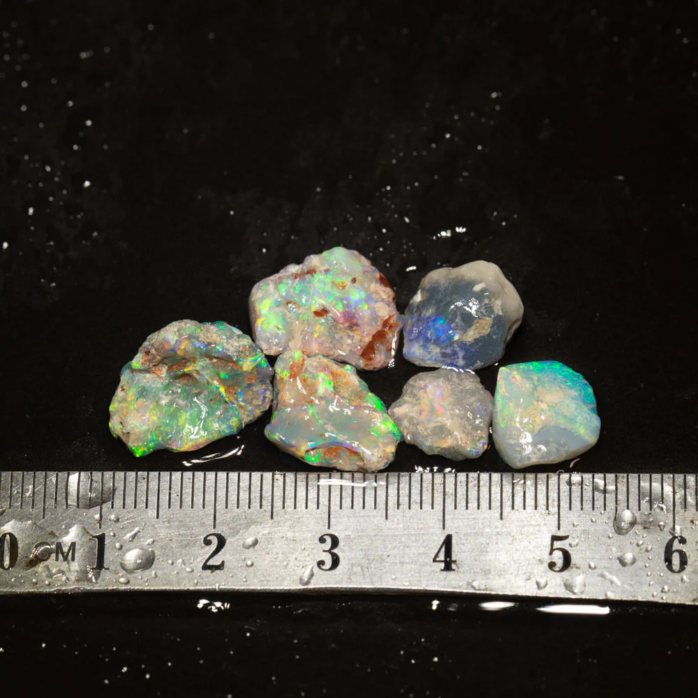 17 ct rough opal parcel 6pc