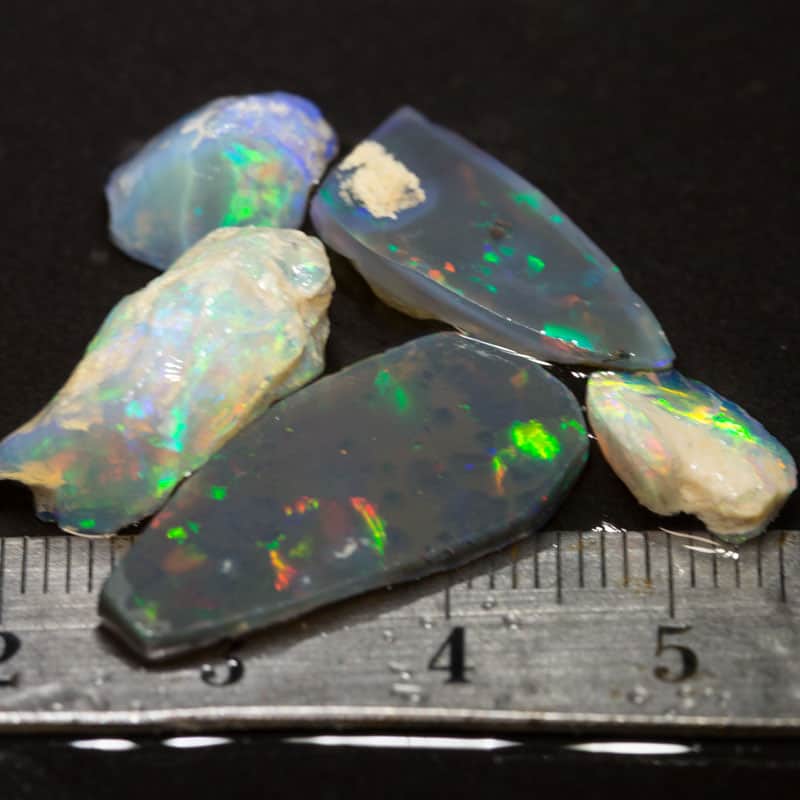 19ct rough opal parcel 5pc