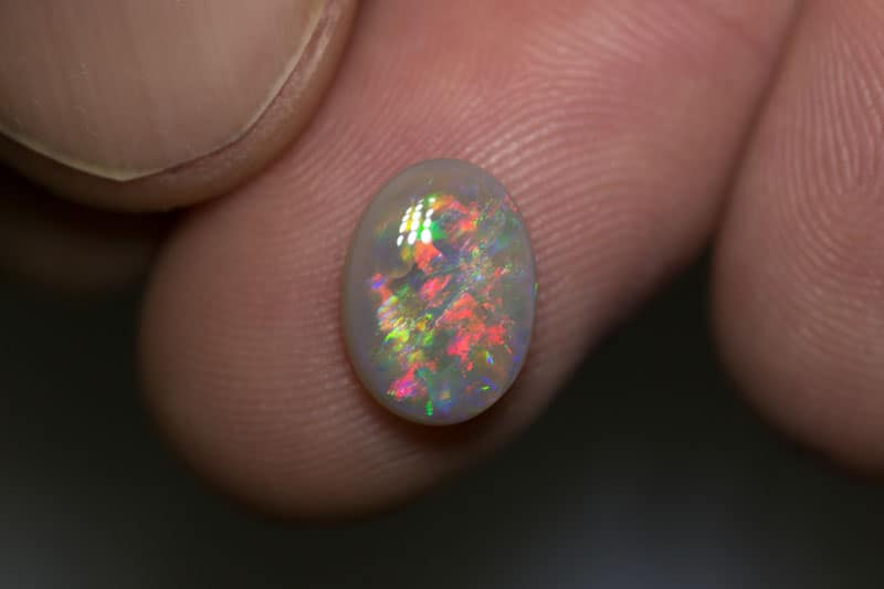 2.01 ct dark opal 11x8.5x3mm