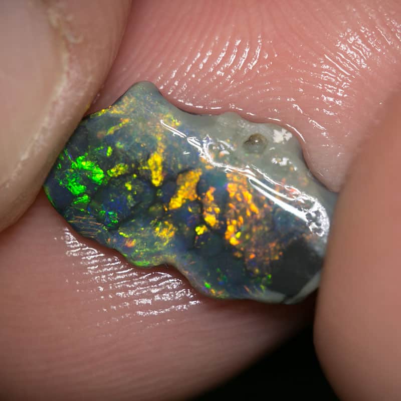 2.13 ct rough opal piece 14mm across