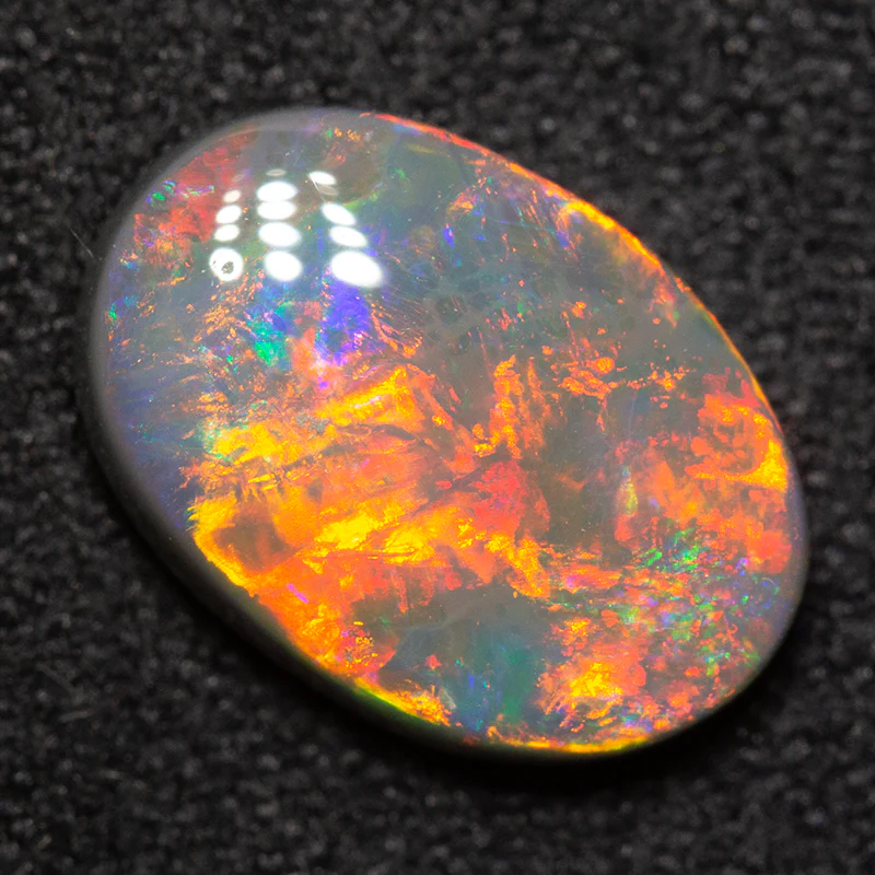 2.15 ct dark opal 11x7.7x3.5mm