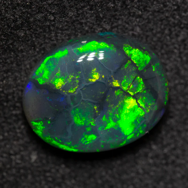 2.75 ct black crystal opal 11x8.7x4mm
