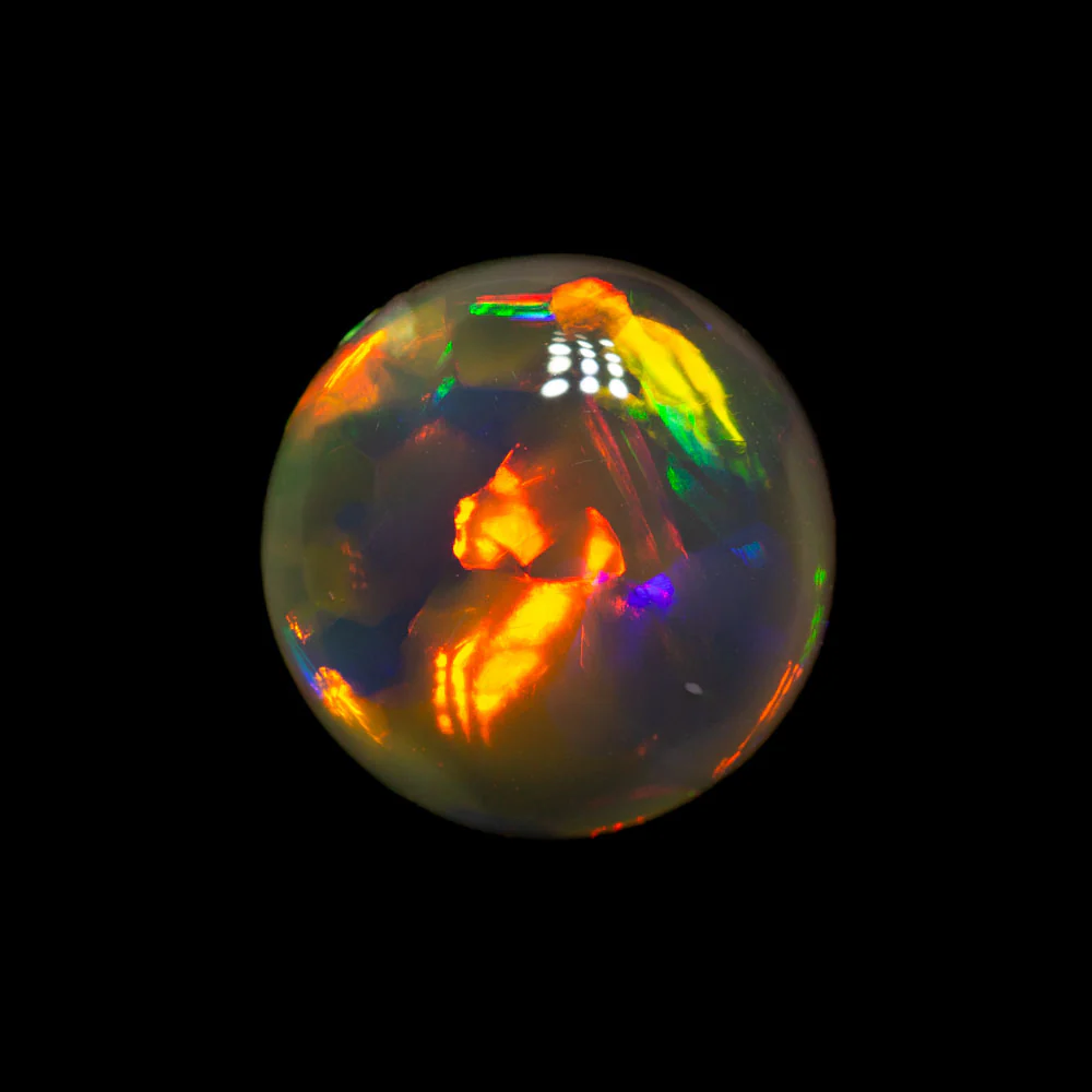 2.77 ct gem black opal 10.2x10x4.3mm - Image 3