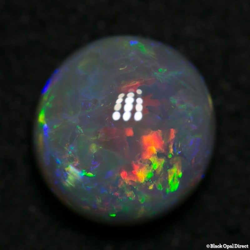 2.80 ct dark opal 9mm round x5mm thick
