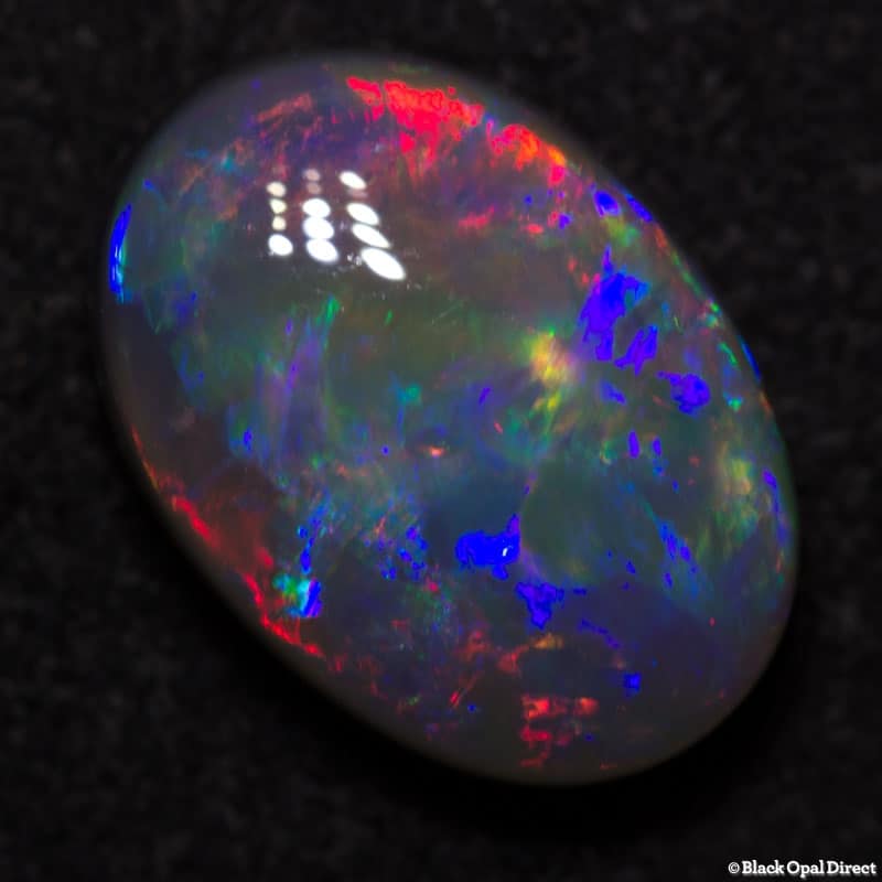 2.91 ct gem black opal 11.5x8x5mm