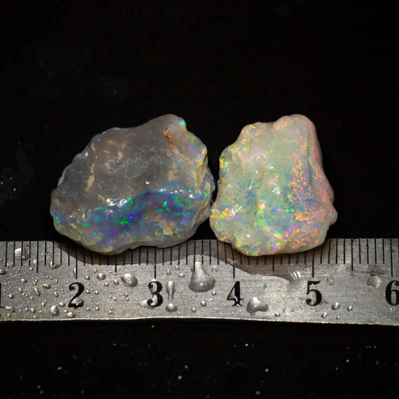22 ct rough opal parcel 2pc