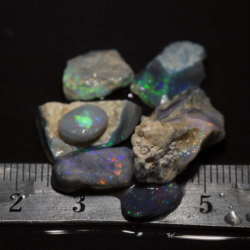 25.00 ct rough opal parcel 7pc