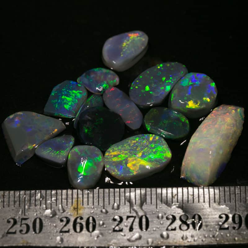 26 ct opal rubs 14 pieces