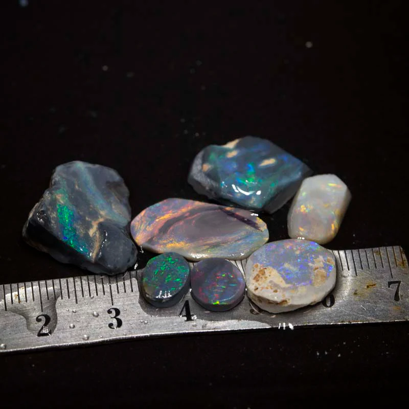 27.00 ct rough opal parcel 7pc