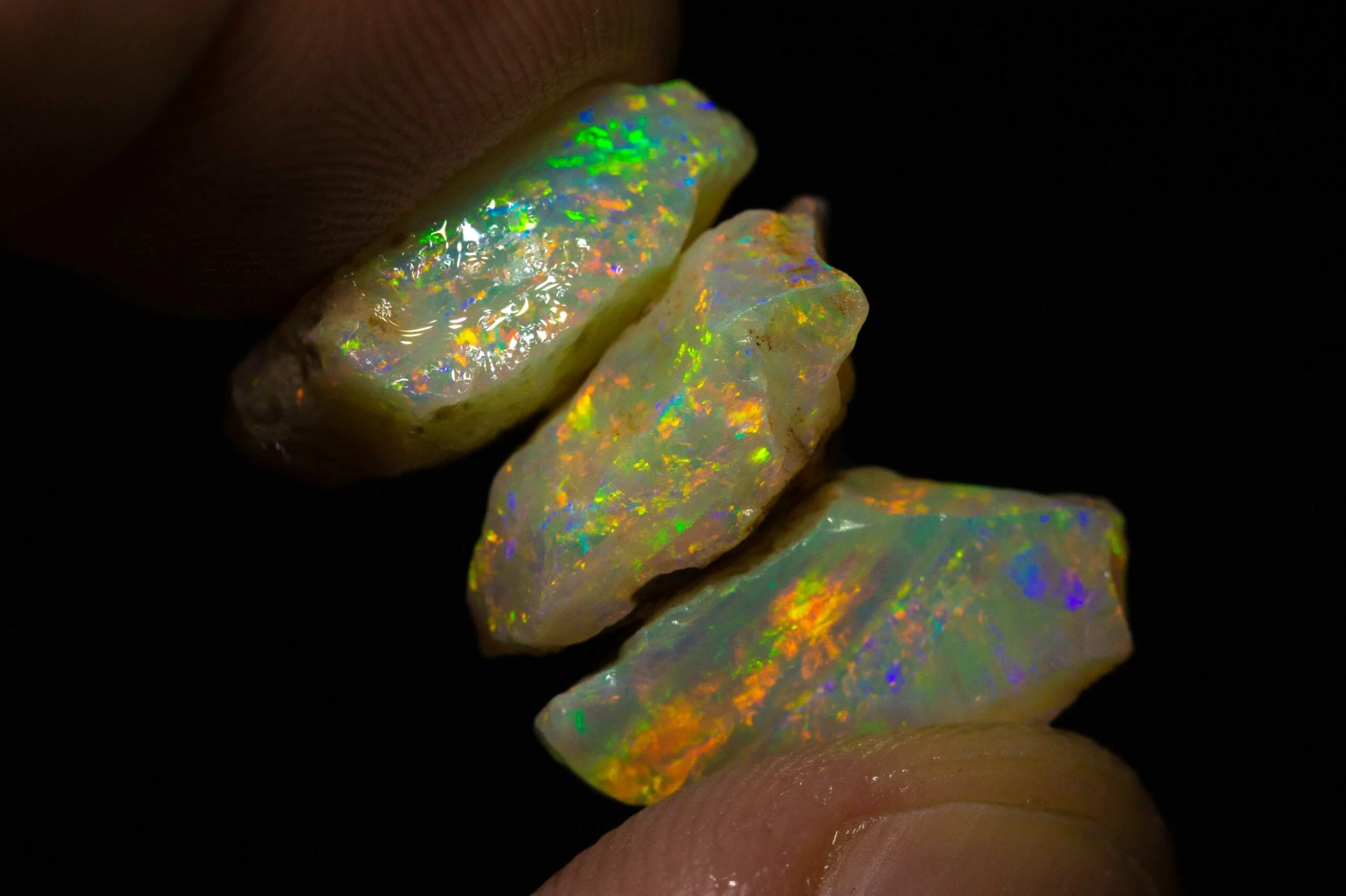 27 ct rough opal parcel 3pc